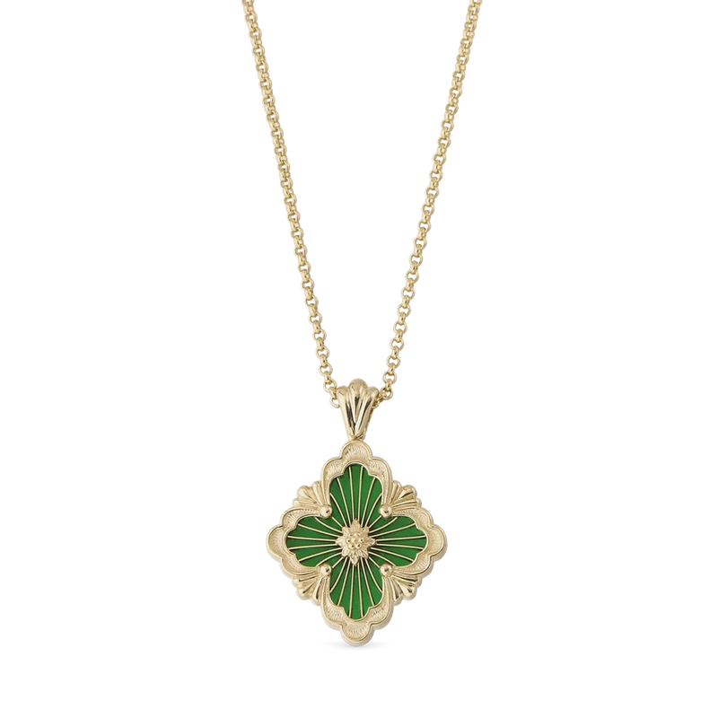 Buccellati - Opera Tulle - Pendant Necklace with Cathedral Green