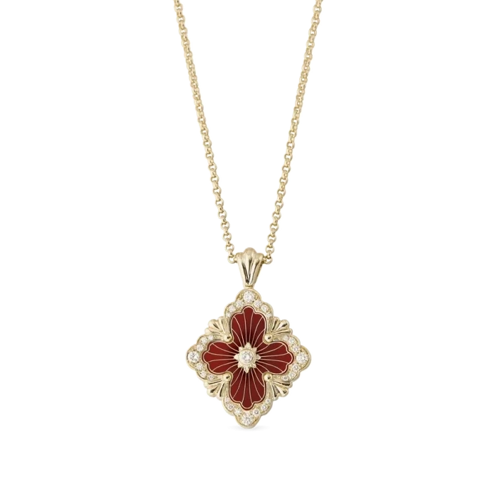 buccellati-pendant-necklace-red-enamel-with-diamonds-18k-yellow-gold-JAUPEN018007