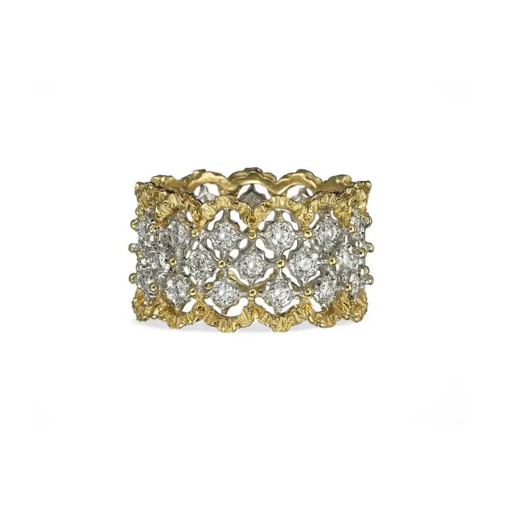 Buccellati - Ramage Rombi - Eternelle Band Ring with Diamonds, 18k Whi – AF  Jewelers