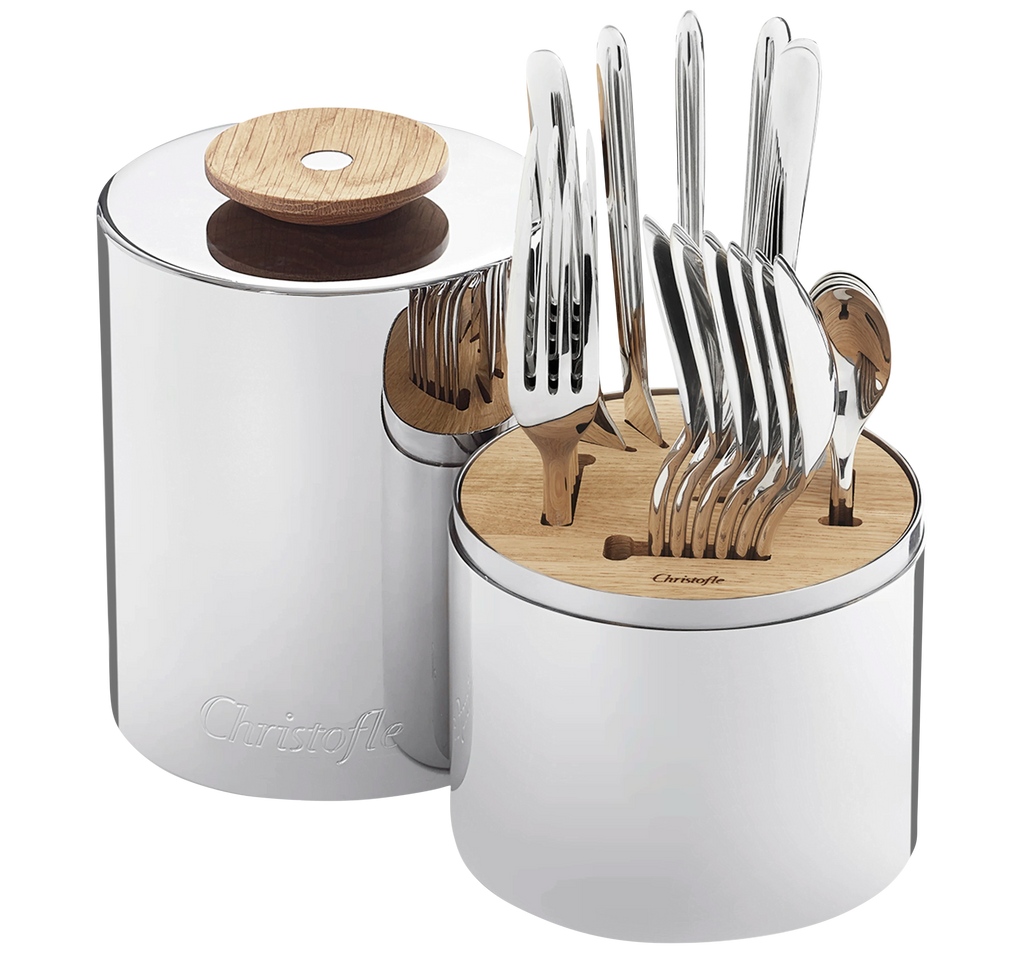 Christofle Paris - Essential - Silver Plated 24-Piece Flatware Set