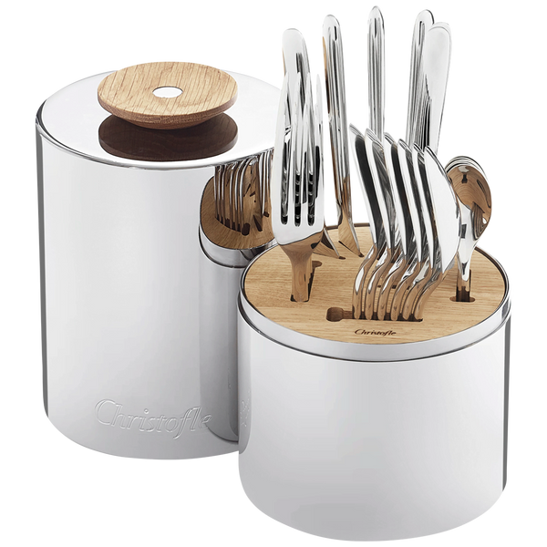 Christofle Paris - Essential - Silver Plated 24-Piece Flatware Set
