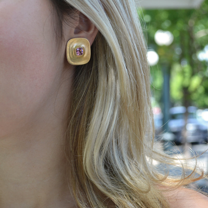 eclat-engraved-disc-earrings-pink-spinel-diamonds-18k-rose-gold-O2ER4117