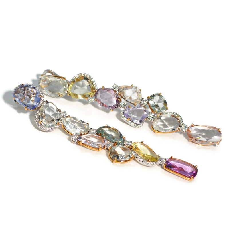 eclat-one-of-a-kind-drop-earrings-multi-color-sapphires-diamonds-18k-rose-gold-O1ER658C