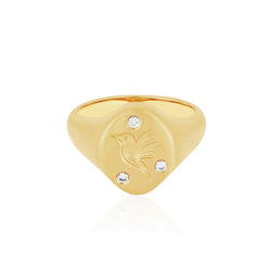 ef-collection-diamond-hummingbird-signet-ring-yellow-gold-ef-61456