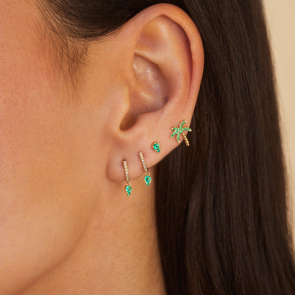 ef-collection-emerald-teardrop-diamond-mini-huggie-earrings-14k-yellow-gold-EF-61479-EM