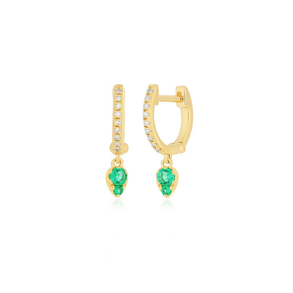 ef-collection-emerald-teardrop-diamond-mini-huggie-earrings-14k-yellow-gold-EF-61479-EM