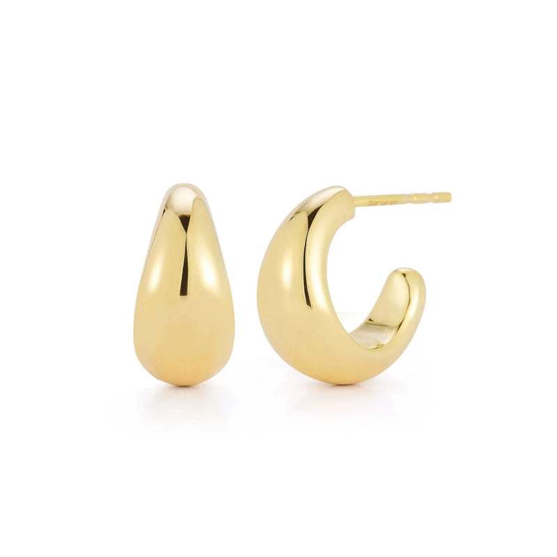 ef-collection-yellow-gold-dome-jumbo-huggie-earrings-ef-61518yg.