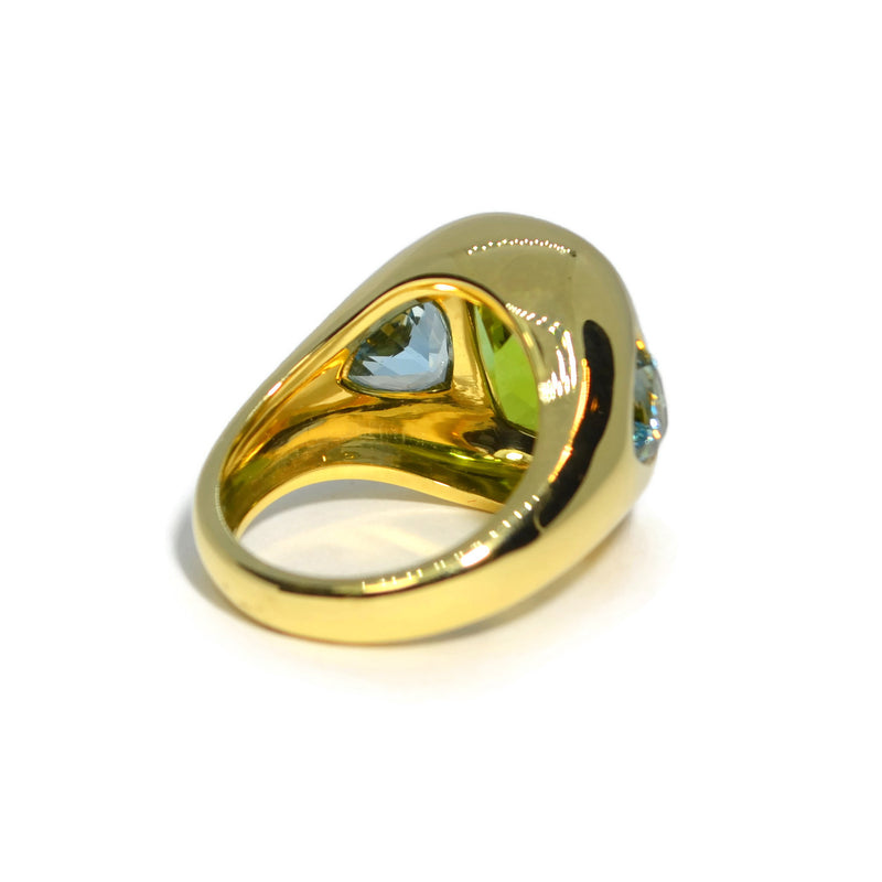 lauren-k-gypsy-ring-peridot-aquamarine-18k-yellow-gold-R400YPD/AQ-2