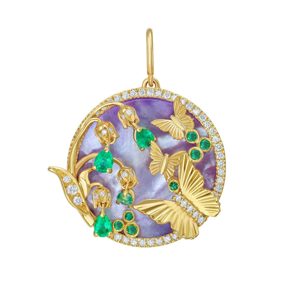 lionheart-seasons-butterfly-interchangable-charm-diamonds-emerald-mother-of-pearl-turquoise-lapis-coral-malachite-LHS102