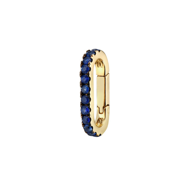Lionheart - Side Sapphire Clicker Connector, Yellow Gold