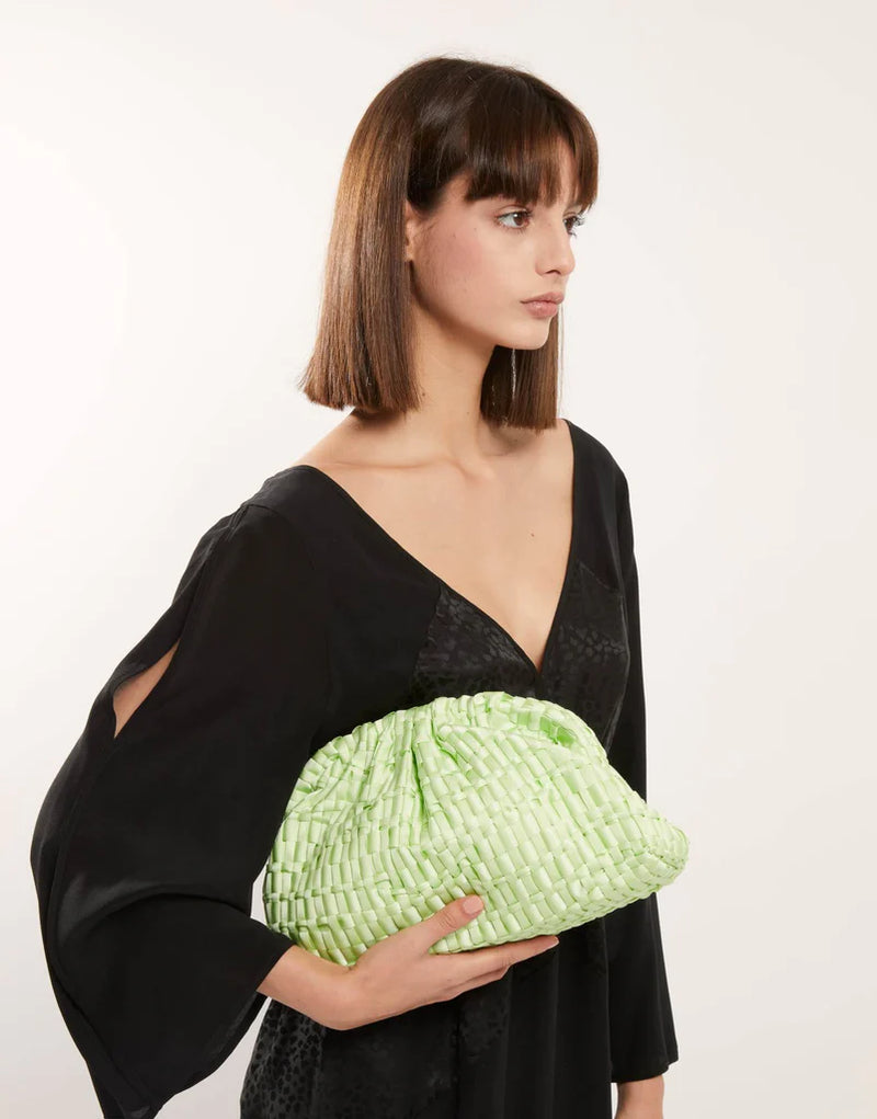 Maria La Rosa Game Crossbody Clutch Pistachio AF Jewelers