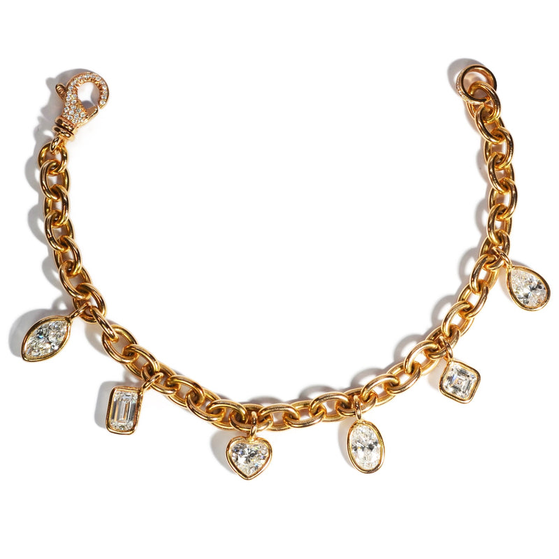 norman-silverman-18k-rose-gold-diamond-charm-bracelet-B2497_copy