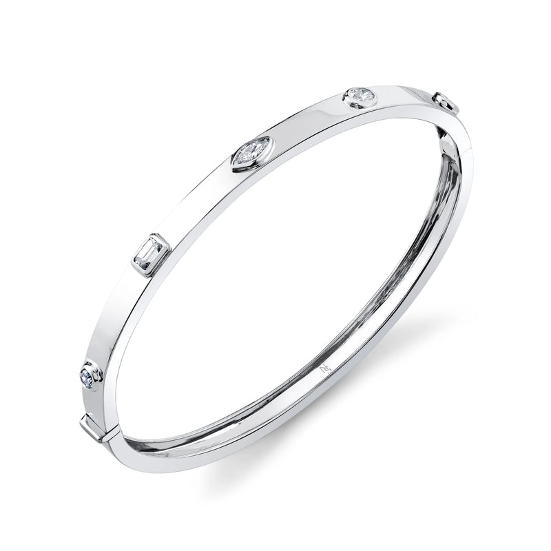 norman-silverman-bangle-with-fancy-shape-diamonds-18k-white-gold-B4230