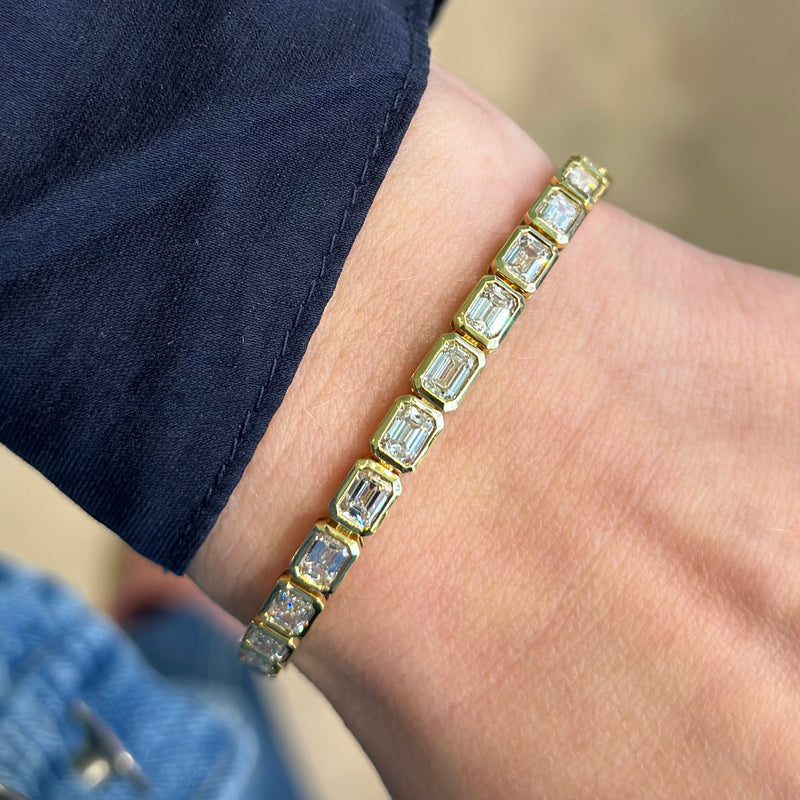 norman-silverman-bezel-set-emerald-cut-diamond-bracelet-B3150