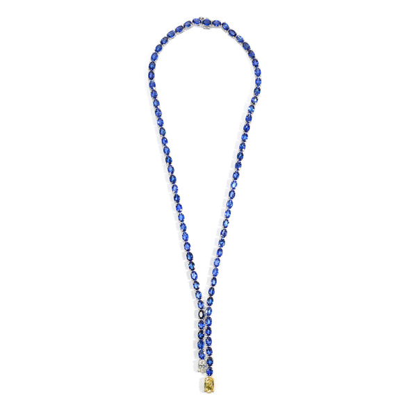 norman-silverman-blue-sapphire-lariat-necklace-18k-white-gold-N4210