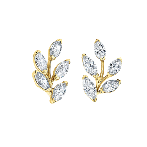 norman-silverman-earrings-marquise-diamonds-yellow-gold-F22790