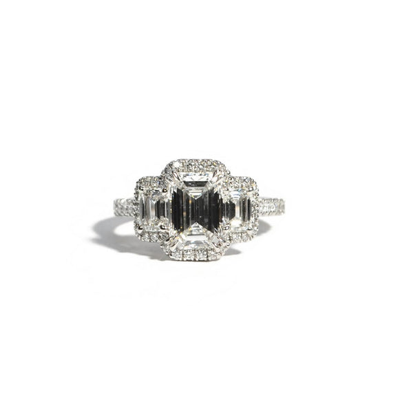norman-silverman-emerald-cut-3-stone-diamond-ring-F20878