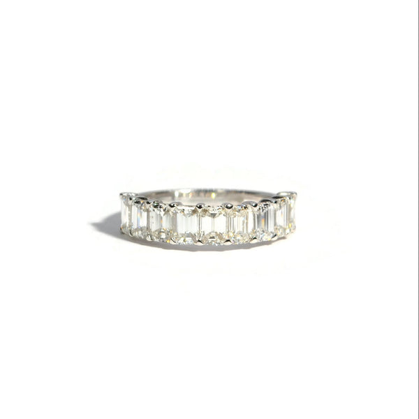 norman-silverman-emerald-cut-diamond-ring-18k-white-gold-F19058