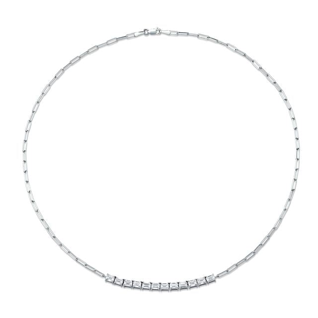 norman-silverman-emerald-cut-floating-diamond-necklace-18k-white-gold-N4270