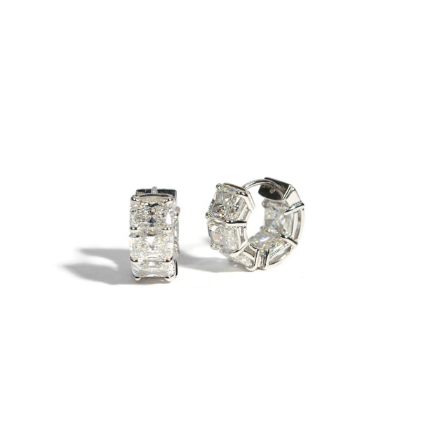 norman-silverman-emerald-cut-huggies-18k-gold-F23255