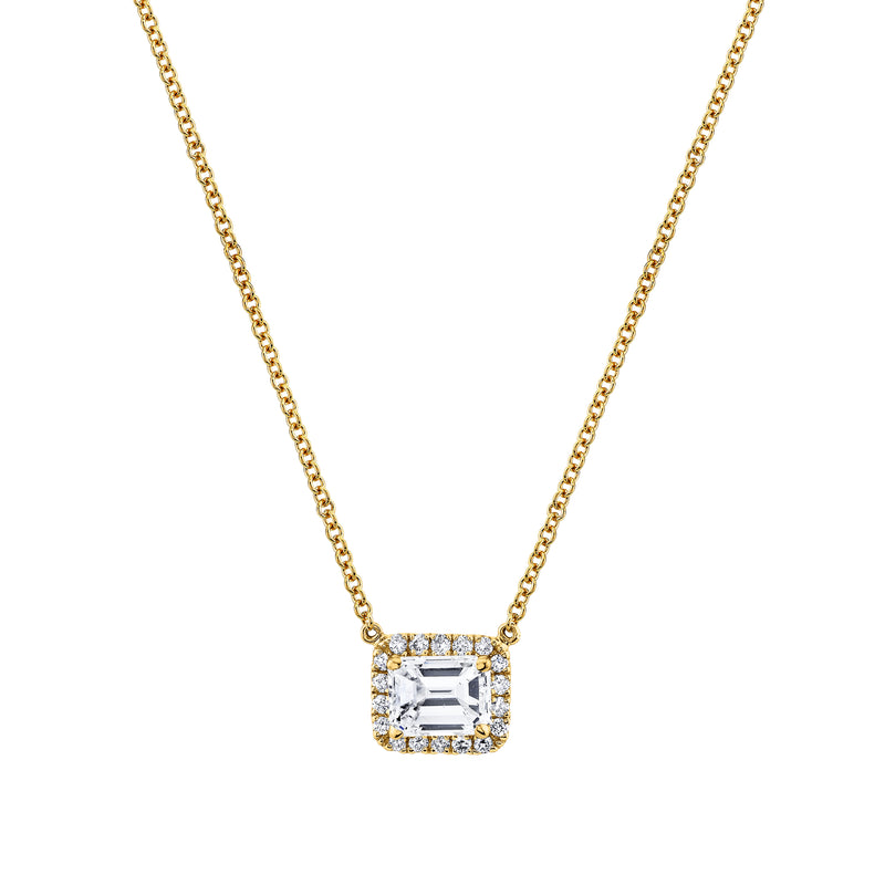 norman-silverman-emerald-cut-pendant-18k-white-gold-F22372