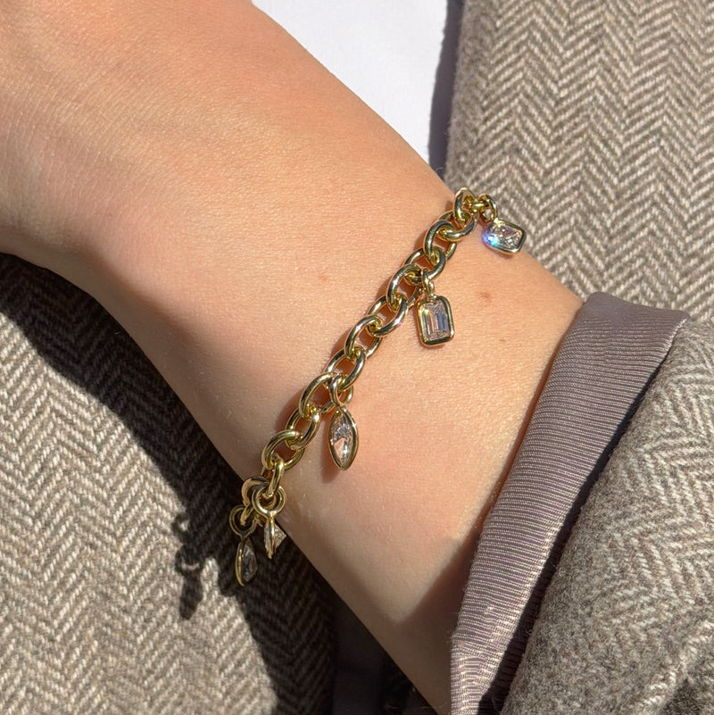 norman-silverman-fancy-shape-diamond-charm-bracelet-B2749