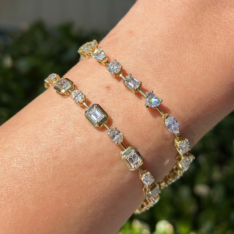 norman-silverman-mixed-shape-diamond-bracelet-18k-yellow-gold-B3360