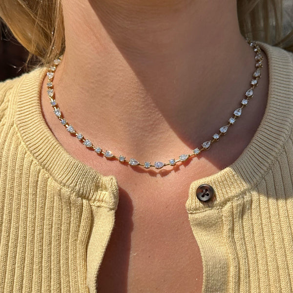 norman-silverman-mixed-shape-diamond-necklace-18k-yellow-gold-N3873
