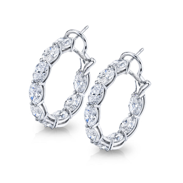 norman-silverman-oval-cut-diamond-hoop-earrings-white-gold-F21082