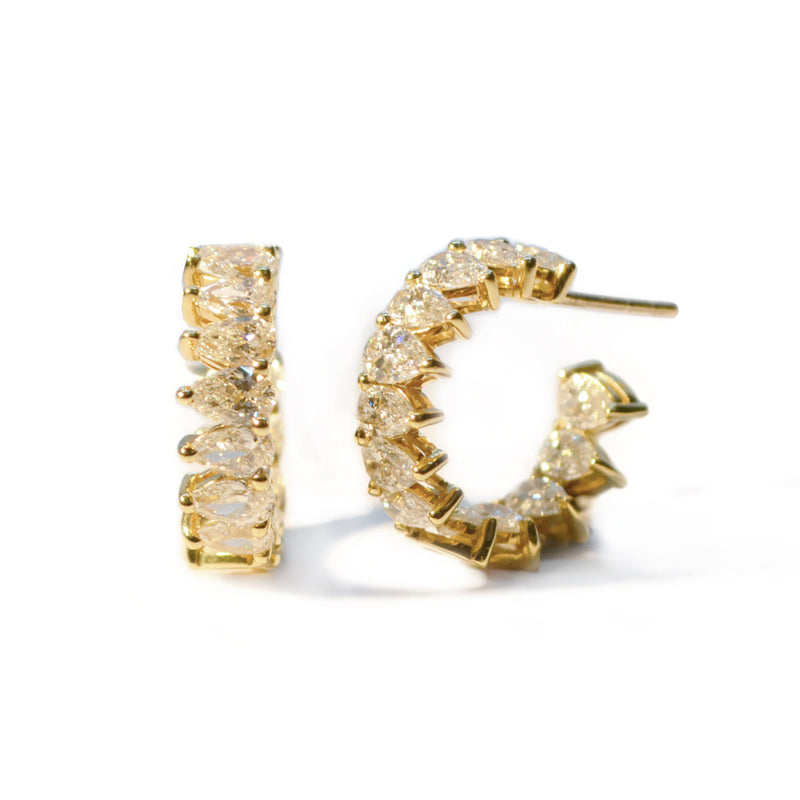 norman-silverman-pear-shaped-diamond-huggie-earrings-18k-yellow-gold-F21526