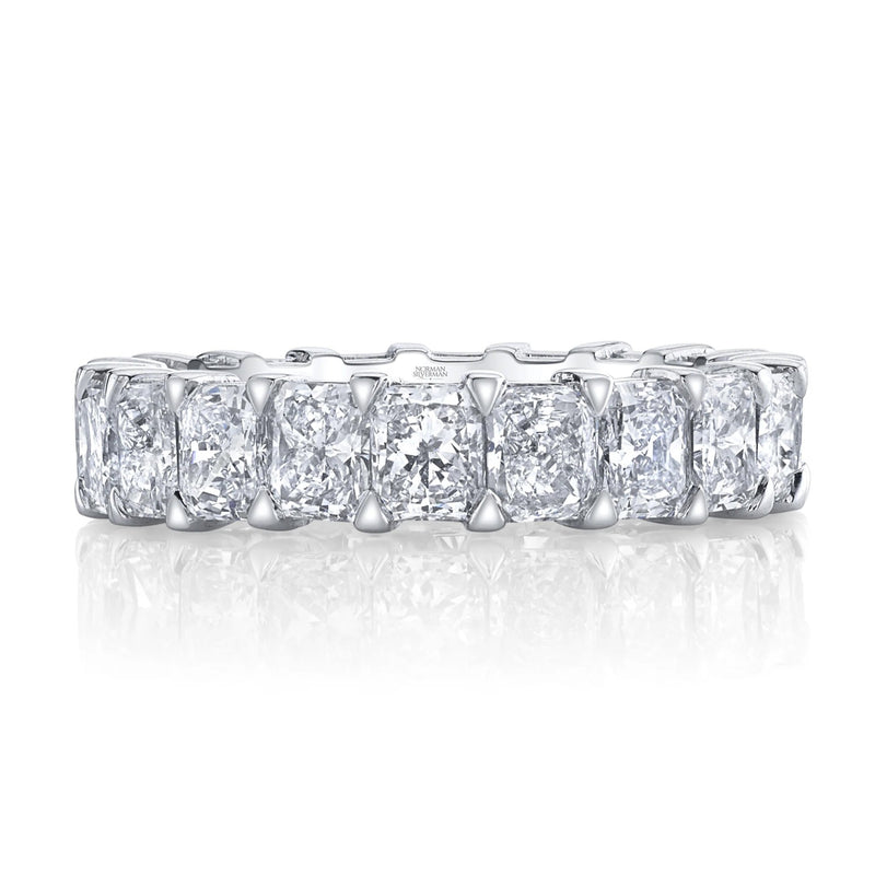 norman-silverman-radiant-diamond-eternity-band-3.82-carats-platinum-F21085