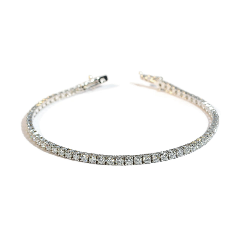 norman-silverman-tennis-bracelet-18WG-4.03-carats-B4315