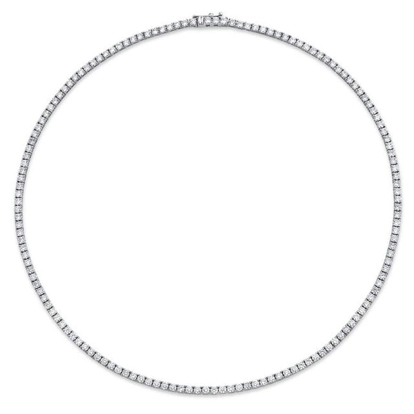 norman-silverman-tennis-necklace-18k-white-gold-N4221