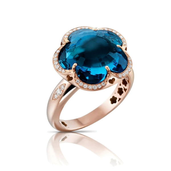 pasquale-bruni-bon-ton-ring-18k-rose-gold-diamond-london-blue-topaz-15241R