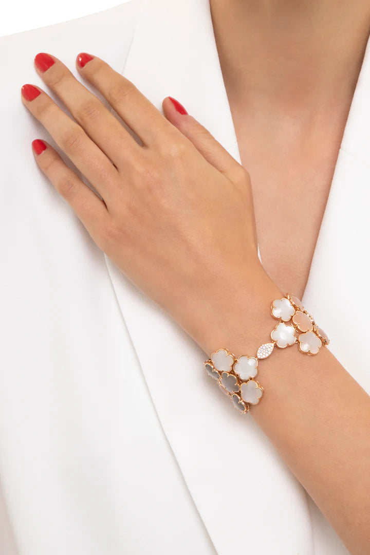Pasquale Bruni - Bouquet Lunaire - Bracelet with Moon Gems and Diamonds, 18k Rose Gold