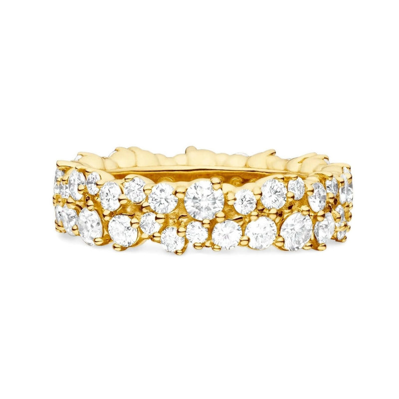 Paul Morelli - Medium Confetti Ring with Diamonds, 18k Yellow Gold