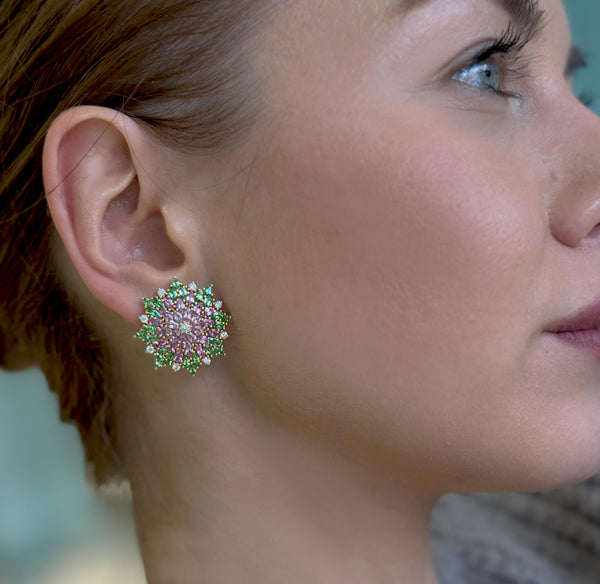 paul-morelli-dahlia-clip-earrings-tsavorite-pink-sapphires-diamonds-18k-yellow-gold-ER4496-PSTSD-X