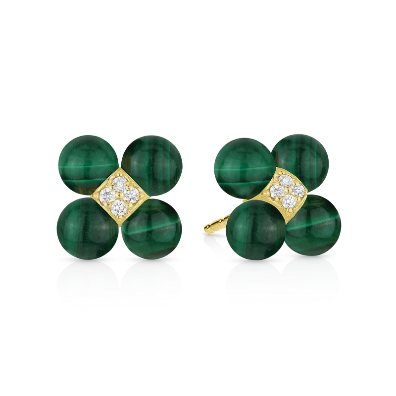 paul-morelli-sequence-malachite-cluster-stud-earrings-diamonds-18k-yellow-gold-ER4863-MAL