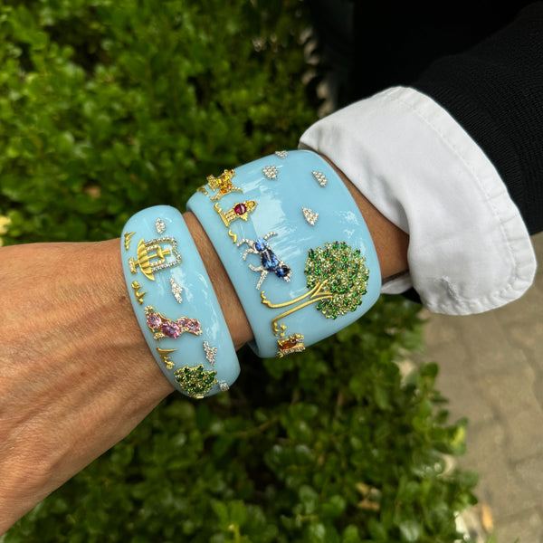 paul-morelli-wild-child-midi-cuff-blue-sapphires-garent-tourmaline-diamonds-yellow-gold-BR4776