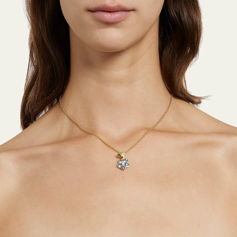 Paul Morelli - Wild Child Pendant with Diamonds and Sapphires, 18k Yellow Gold