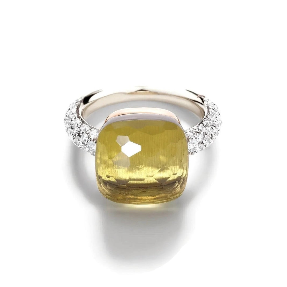 Pomellato - Nudo Maxi - Stackable Ring with Lemon Quartz and