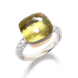 Pomellato - Nudo Maxi - Stackable Ring with Lemon Quartz and