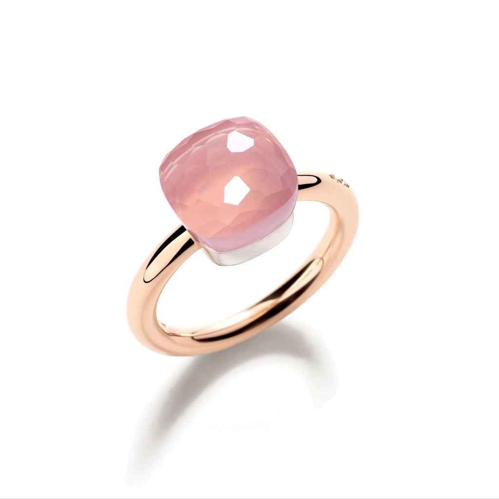 POMELLATO Nude Ring ヌードリング ローズドフランス Pomellato - Nudo Classic - Ring with Rose Quartz, 18k Rose and