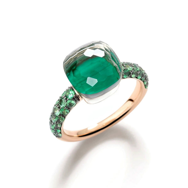pomellato-nudo-stackable-ring-prasiolite-malachite-tsavorite-18k-rose-white-gold-PAB9040O6BKR