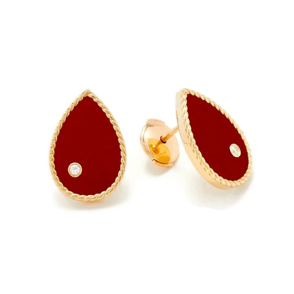yvonne-leon-baby-pear-shaped-stud-earrings-with-red-agate-and-diamonds-18k-yellow-gold-PPUCPOIRAGROUOJ