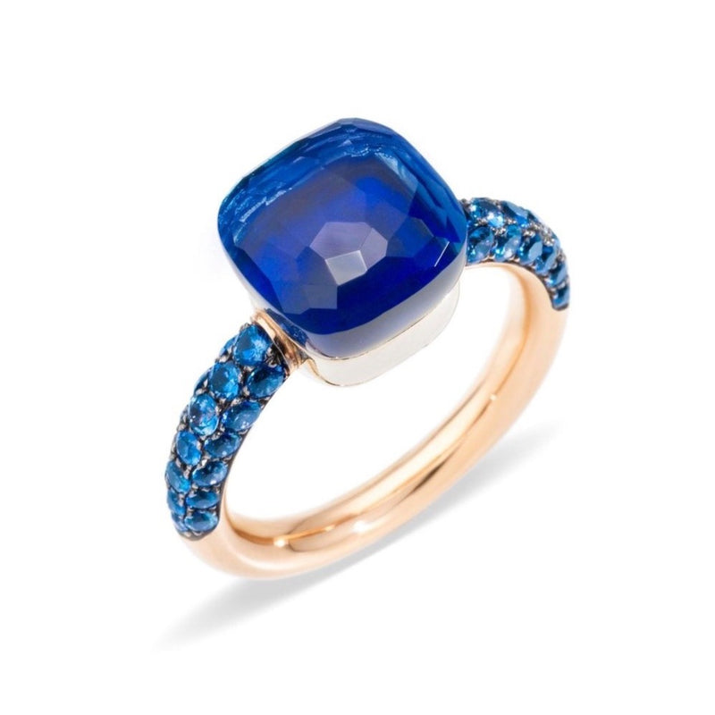 POMELLATO-CLASSIC-NUDO-STACKABLE-RING-LONDON-BLUE-TOPAZ