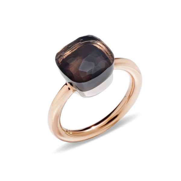 POMELLATO-NUDO-STACKABLE-RING-SMOKY-QUARTZ