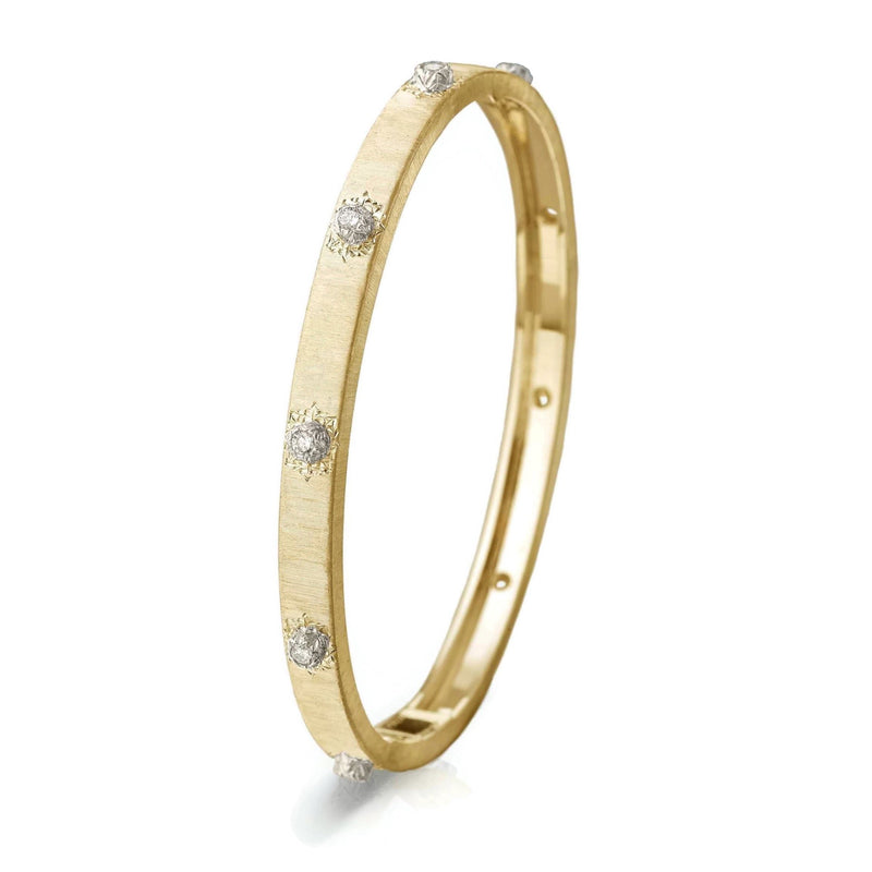 Buccellati - Macri - Bangle Bracelet with Diamonds, 18k Yellow Gold – AF  Jewelers