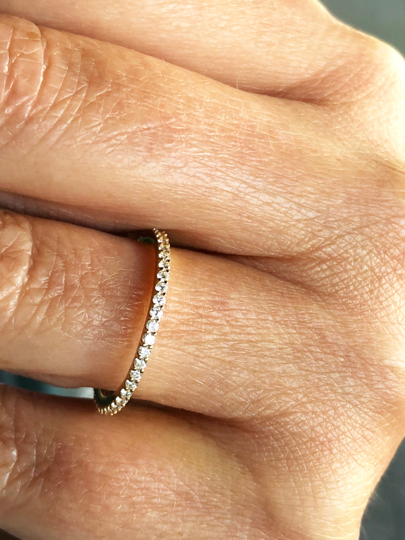 Skinny Diamond Eternity Ring – FYNE Jewellery