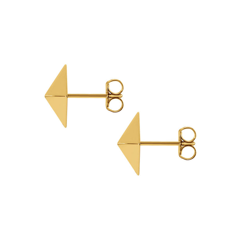 AF-JEWELERS-PYRAMID-STUD-EARRINGS-YELLOW-GOLD-O5G
